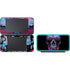 Liquid Blue Neon Skull with Glasses Nintendo 2DS XL (2017) Skin